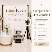 GLAM BOOTH + FOTOGRAFÍAS INSTANTÁNEAS